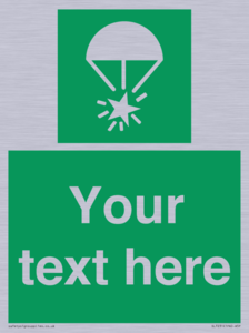 Custom sign safe condition Rocket parachute flare